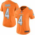 Women's Nike Miami Dolphins #4 Matt Darr Limited Orange Rush NFL Jersey