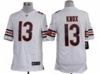 Nike NFL Chicago Bears #13 Johnny Knox White Jerseys(Limited)