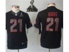2013 Nike Super Bowl XLVII NFL Youth San Francisco 49ers #21 Frank Gore Black Jerseys(Impact Limited)