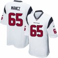 Mens Nike Houston Texans #65 Greg Mancz Game White NFL Jersey