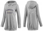 Women Minnesota Vikings Logo Pullover Hoodie-037