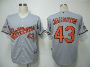 MLB Baltimore Orioles #43 Johnson Grey[ccol base]