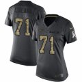 Women's Nike New York Jets #71 Ben Ijalana Limited Black 2016 Salute to Service NFL Jersey