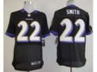 Nike NFL Baltimore Ravens #22 Jimmy Smith Black Jersey(Elite)