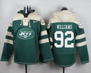 Nike New York Jets #92 Leonard Williams Green Player Pullover NFL Hoodie