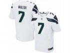 Mens Nike Seattle Seahawks #7 Blair Walsh Elite White NFL Jersey