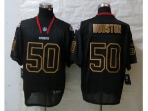 Nike Kansas City Chiefs #50 Houston Black Jerseys(Lights Out Elite)