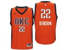 Mens Oklahoma City Thunder #22 Taj Gibson adidas Orange Player Swingman Jersey