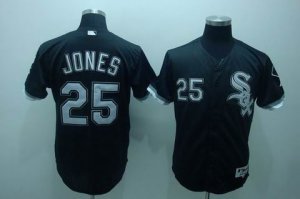 mlb chicago white sox #25 jones black