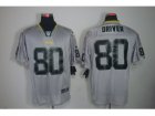 Nike NFL Green Bay Packers #80 Donald Driver Grey Jerseys[Elite lights out]