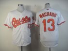 mlb jerseys baltimore orioles #13 machado white