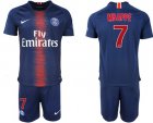 2018-19 Pari Saint-Germain 7 MBAPPE Home Soccer Jersey