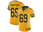 Women Nike Green Bay Packers #69 David Bakhtiari Limited Gold Rush NFL Jersey
