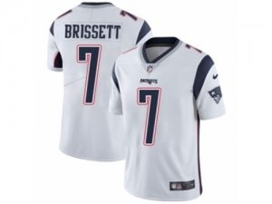 Nike Patriots #7 Jacoby Brissett White Mens Stitched NFL Vapor Untouchable Limited Jersey