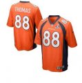 2014 Super Bowl XLVIII Denver Broncos #88 Demaryius Thomas Orange game Jersey