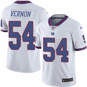 Mens Nike New York Giants #54 Olivier Vernon Limited White Rush NFL Jersey