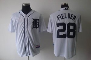 mlb detroit tigers #28 Fielder white