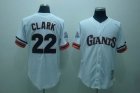 mlb san francisco giants #22 clark m&n white