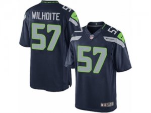 Mens Nike Seattle Seahawks #57 Michael Wilhoite Limited Steel Blue Team Color NFL Jersey