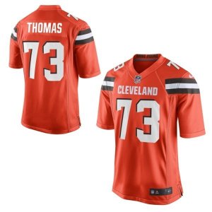 Nike Browns #73 Joe Thomas orange Team Color Men Stitched NFL New Elite Jersey