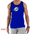 Nike NFL Miami Dolphins Sideline Legend Authentic Logo men Tank Top Blue