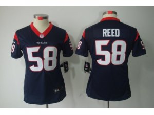 Nike Women Houston Texans #58 Reed Blue Jerseys