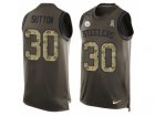 Mens Nike Pittsburgh Steelers #30 Cameron Sutton Limited Green Salute to Service Tank Top NFL Jersey