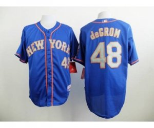 mlb jerseys new york mets #48 degrom blue