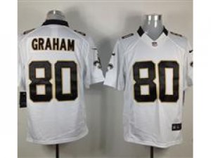 Nike NFL New Orleans Saints #80 Jimmy Graham White Jerseys(Limited)