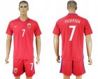 Norway #7 Pedersen Home Soccer Country Jersey