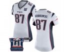 Womens Nike New England Patriots #87 Rob Gronkowski White Super Bowl LI Champions NFL Jersey