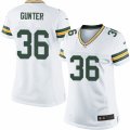 Women's Nike Green Bay Packers #36 LaDarius Gunter Limited White NFL Jersey