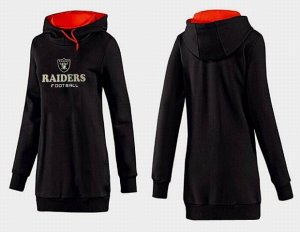 Women Oakland Raiders Logo Pullover Hoodie-019