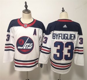 Winnipeg Jets #33 Dustin Byfuglien White Breakaway Heritage Adidas Jersey