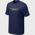 Nike Denver Broncos Sideline Legend Authentic Font T-Shirt D.Blue