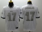 Nike Philadelphia Eagles #17 Nelson Agholor Platinum White Jerseys(Game)