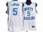 North Carolina #5 Ty Lawson Embroidered College Jerseys White