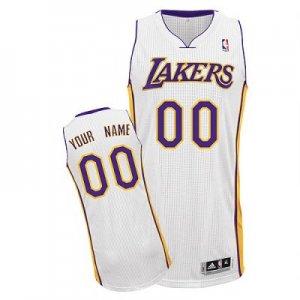 Customized Los Angeles Lakers Jersey Revolution 30 White Basketball