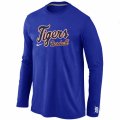 Detroit Tigers Long Sleeve T-Shirt Blue