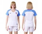 Womens USA Blank Home Soccer Country Jersey