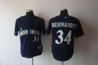 mlb Seattle Mariners #34 Hernandez Blue