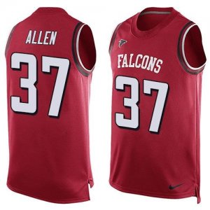 Nike Atlanta Falcons #37 Ricardo Allen Red Team Color Men Stitched NFL Limited Tank Top Jersey