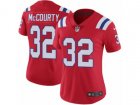 Women Nike New England Patriots #32 Devin McCourty Vapor Untouchable Limited Red Alternate NFL Jersey