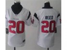 Nike Women Houston Texans #20 Ed Reed White Jerseys