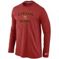 Nike Cleveland Browns Heart & Soul Long Sleeve T-Shirt RED