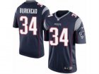 Mens Nike New England Patriots #34 Rex Burkhead Limited Navy Blue Team Color NFL Jersey