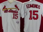 mlb st.louis cardinals #15 edmonds white