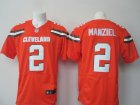 Nike Cleveland Browns #2 Johnny Manziel orange Jerseys(Elite)