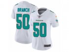 Women Nike Miami Dolphins #50 Andre Branch Vapor Untouchable Limited White NFL Jersey