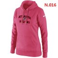 Women Atlanta Falcons Logo Pullover Hoodie-5